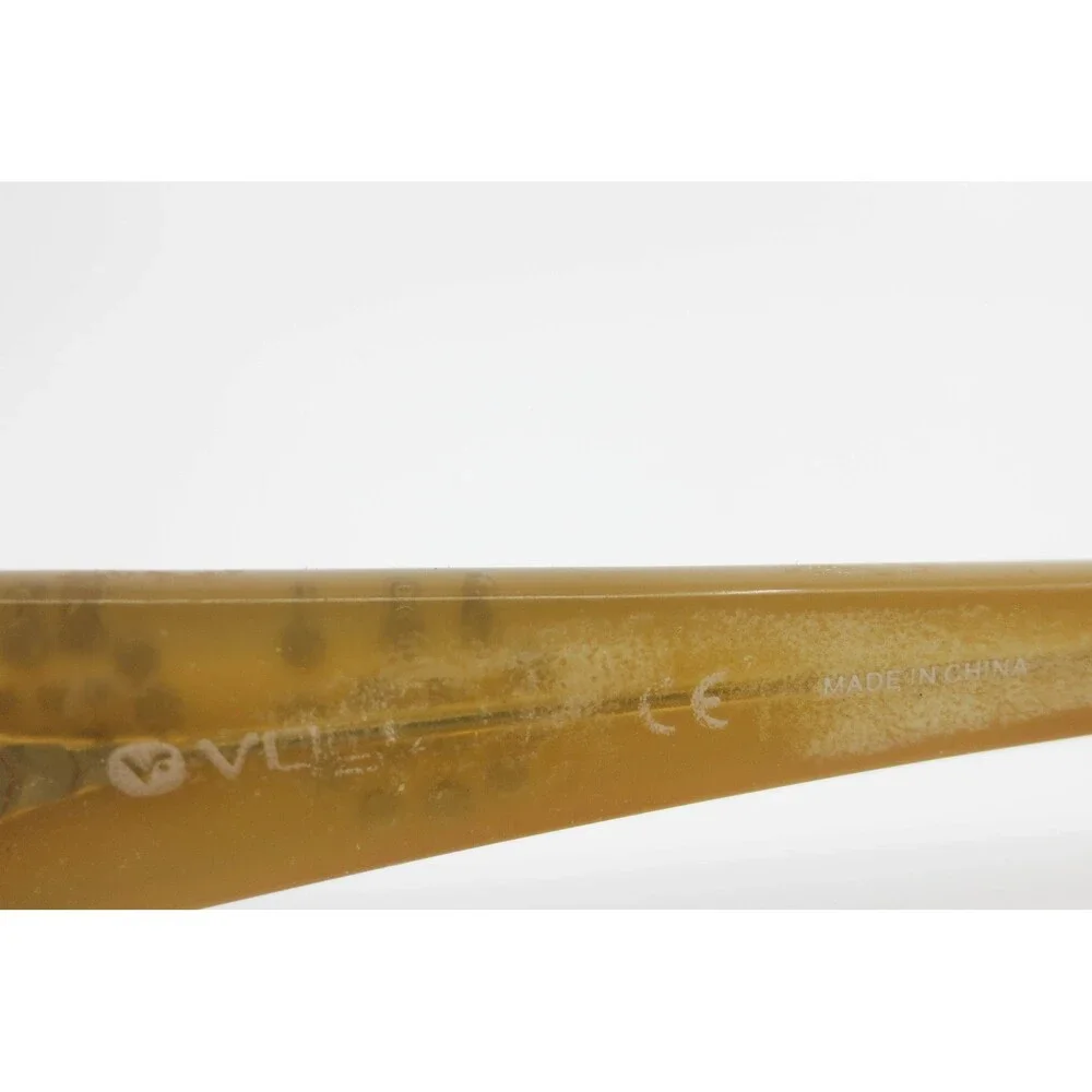 Vogue VO 2484 Brown Tan Rectangular Eyeglasses Frames 51-15-130 Womens Gold Dots
